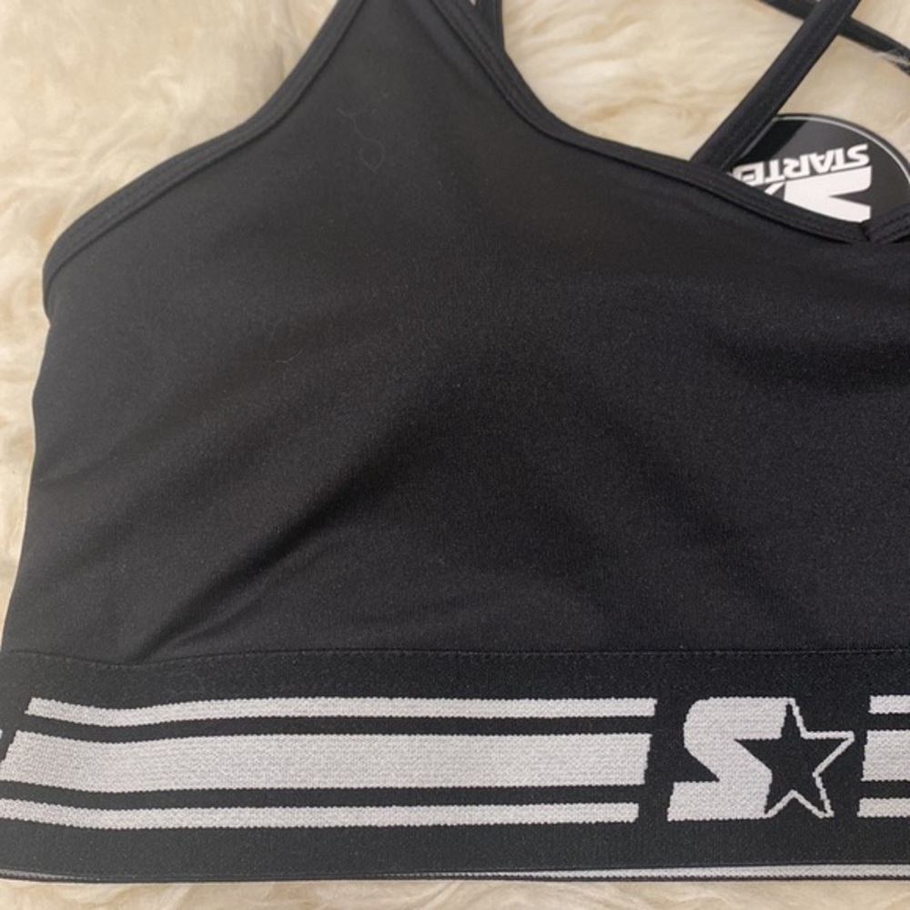 Starter Women's Impact Crossback Sports Bra in Black. M, L - Picture 3 of 10